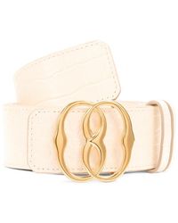 Bally - Logo Reversible Croc Embossed Leather Belt - Lyst