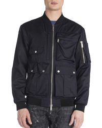 Viktor & Rolf Multi Pocket Bomber Jacket - Blue