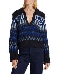 Ramy Brook - Augustus Knit V-Neck Sweater - Lyst