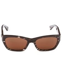 Bottega Veneta - 55mm Oval Sunglasses - Lyst