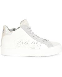 P448 - Leather Mid-Top Sneakers - Lyst