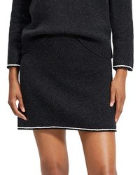 Theory - Felted Tweed Miniskirt - Lyst