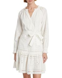 Rails - Saylor Cotton Eyelet Tie-Waist Minidress - Lyst