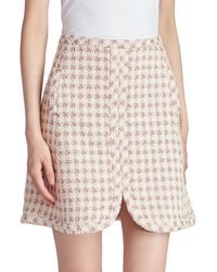 Giambattista Valli - Tweed Silk Blend Mini Skirt - Lyst