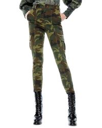 Alice + Olivia Keith Slim-fit Cargo Trousers - Green