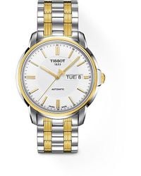 Tissot - T Classic 40mm Two Tone Stainless Steel Automatic Bracelet Watch - Lyst