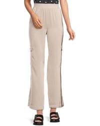 Calvin Klein - Banded Waist Flat Front Pants - Lyst