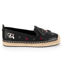 Karl Lagerfeld - Malvie Logo Embellished Espadrilles - Lyst