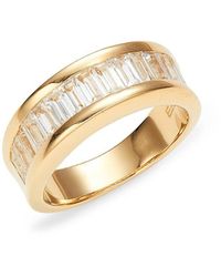 Effy - 14k Goldplated Sterling Silver & White Sapphire Ring - Lyst
