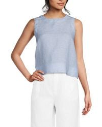 Saks Fifth Avenue - 100% Linen Sleeveless Top - Lyst