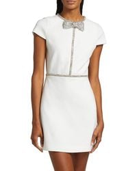 Alice + Olivia - Sophie Embellished Bow Minidress - Lyst