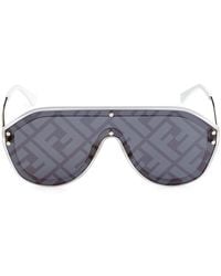 Fendi 99mm Shield Sunglasses - Blue