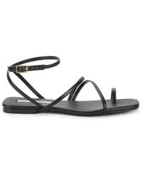 Saks Fifth Avenue - Catania Strappy Metallic Flat Sandals - Lyst