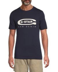 G-Star - Logo Graphic Cotton Slim Fit T-Shirt - Lyst
