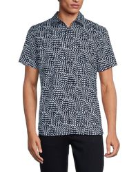 Perry Ellis - Geometric Print Short Sleeve Shirt - Lyst