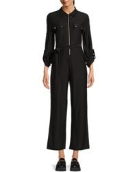 Sharagano - Belted Jumpsuit - Lyst