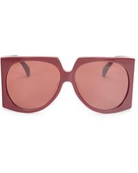 Max Mara - 61Mm Oversized Square Sunglasses - Lyst
