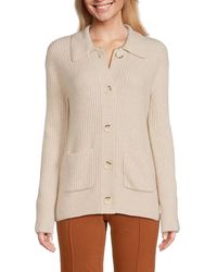 Bobeau - Long Sleeve Sweater Polo - Lyst