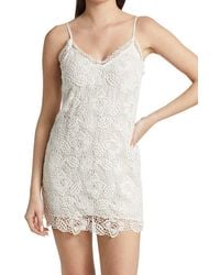 Rag & Bone - Aleah Crochet V-neck Minidress - Lyst