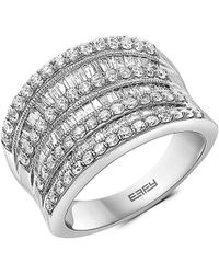Effy - 14k White Gold & 1.46 Tcw Diamond Ring - Lyst