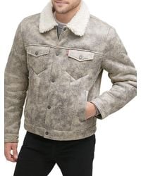 Levi's - Classic Fit Faux Shearling Lined Bomber Jacket - Lyst