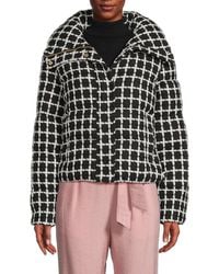 BCBGeneration - Missy Short Textured Check Jacket - Lyst