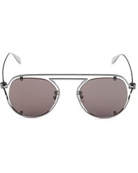 Alexander McQueen - 51mm Geometric Sunglasses - Lyst