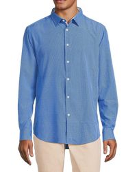 Report Collection - Solid Slim Fit Dress Shirt - Lyst