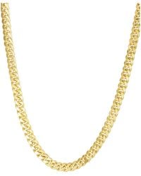 Saks Fifth Avenue Miami Cuban 14k Yellow Gold Chain Necklace - Metallic