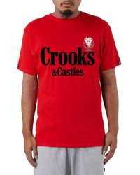 Crooks and Castles - Grand Prix Logo Graphic Tee - Lyst