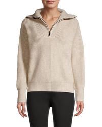 Elie Tahari Cashmere Zip-up Sweater Womens Clothing Jumpers and knitwear Zipped sweaters 