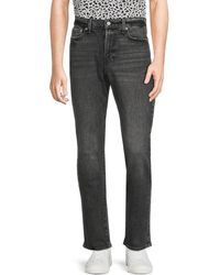 Lucky Brand High Rise Athletic Straight Jeans - Black