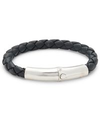 John Hardy Leather & Silver Bracelet - Black