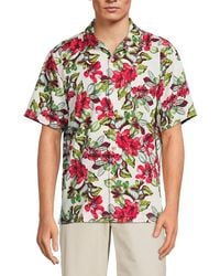 Tommy Bahama - Rosa Floral Silk Blend Camp Shirt - Lyst