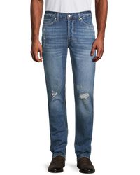 French Connection Distressed Slim-fit Jeans - Blue