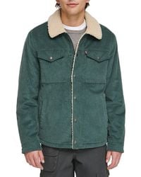 Levi's - Faux Shearling Lined Corduroy Trucker Jacket - Lyst