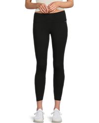 Calvin Klein - Solid Cropped Leggings - Lyst