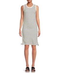 Sol Angeles - 'Striped Ruched Sheath Mini Dress - Lyst