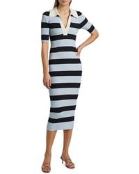 A.L.C. - A. L.C. Darcy Rugby-Striped Midi-Dress - Lyst