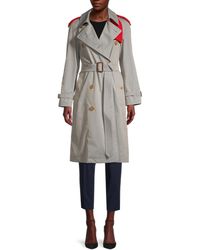 Burberry Pip Hurst Trench Coat - Grey