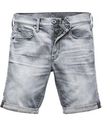 G-Star RAW - 3301 Whiskered Slim Fit Shorts - Lyst