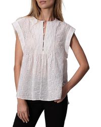 Rag & Bone - Gabby Embroidered Top - Lyst