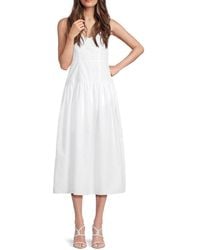 AREA STARS - Karin Solid Midi-dress - Lyst