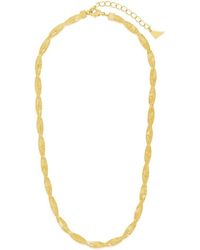 Sterling Forever - Oakley 14k Goldplated 16" Braided Snake Chain Necklace - Lyst
