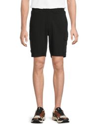 Karl Lagerfeld - Drawstring Cotton-Blend Cargo Shorts - Lyst