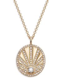 Saks Fifth Avenue - 14k Yellow Gold & 0.3 Tcw Diamond Pendant Necklace - Lyst