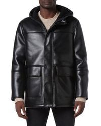 Andrew Marc - New York Donohue Faux Leather & Faux Shearling Jacket - Lyst