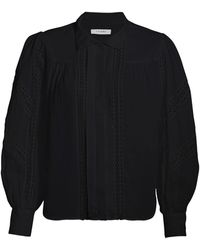 frame panel lace button up
