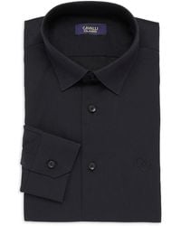 Cavalli Class by Roberto Cavalli - Slim Fit Logo Dress Shirt - Lyst