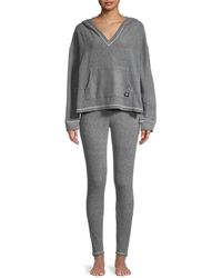 DKNY 2-piece Hooded Pyjama Set - Grey